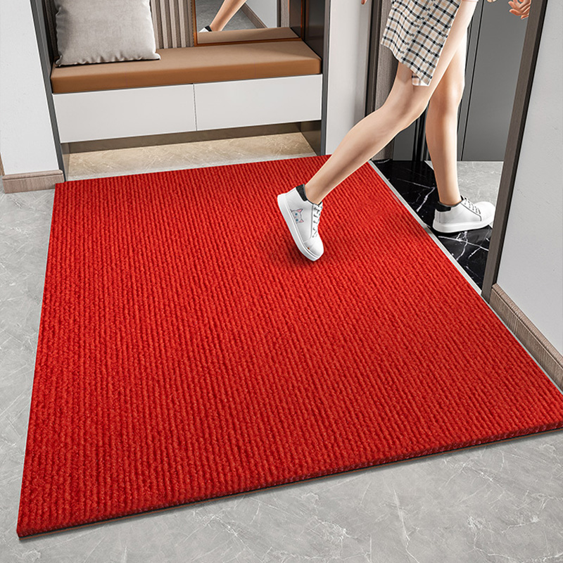 红色地垫入户门垫进门脚垫家用结婚门口垫子防滑耐脏垫大门地毯