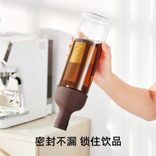 冷萃咖啡壶超耐冷热花茶玻璃壶家用冷泡壶果茶冷萃瓶冰滴咖啡器