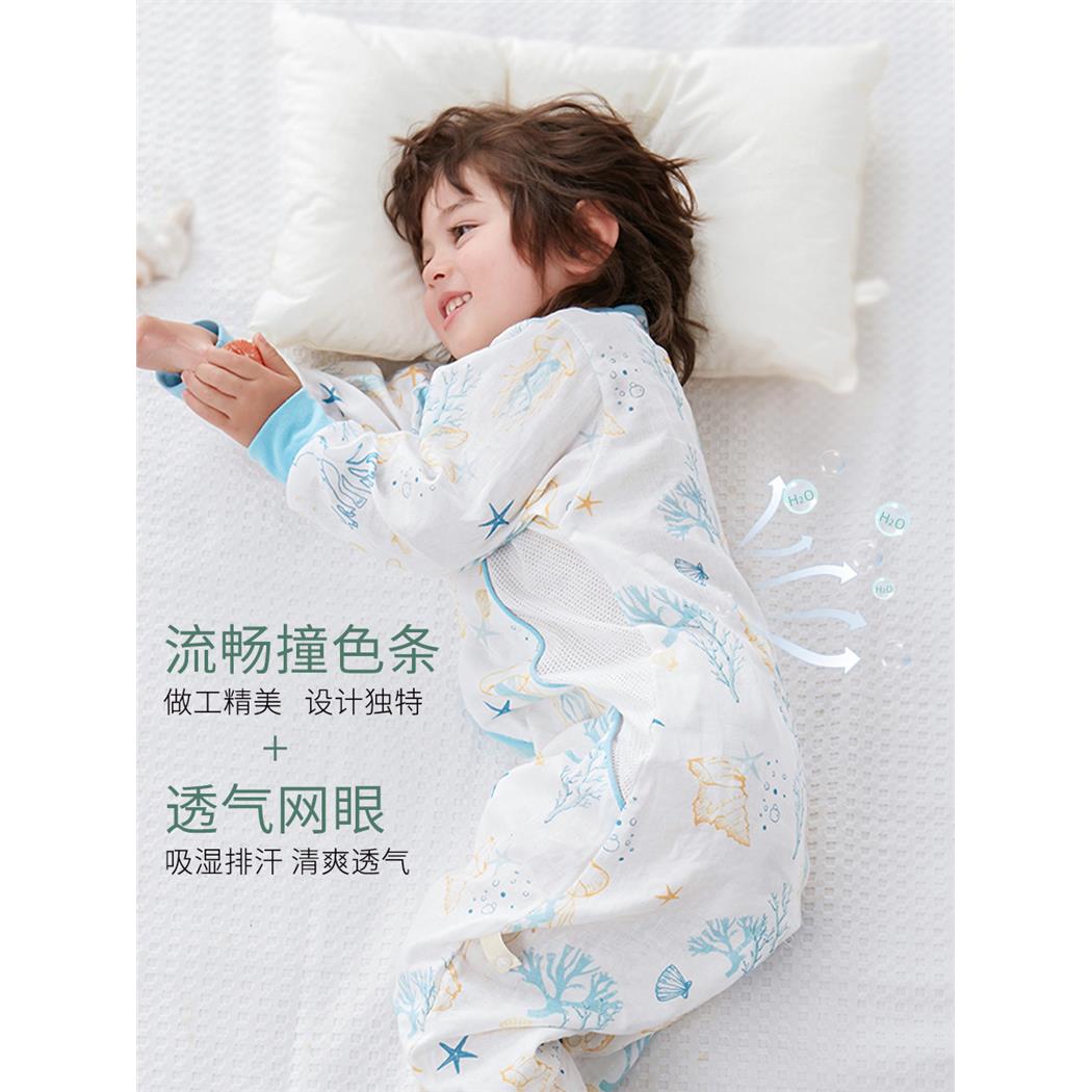 竹棉婴儿分腿睡袋春夏季