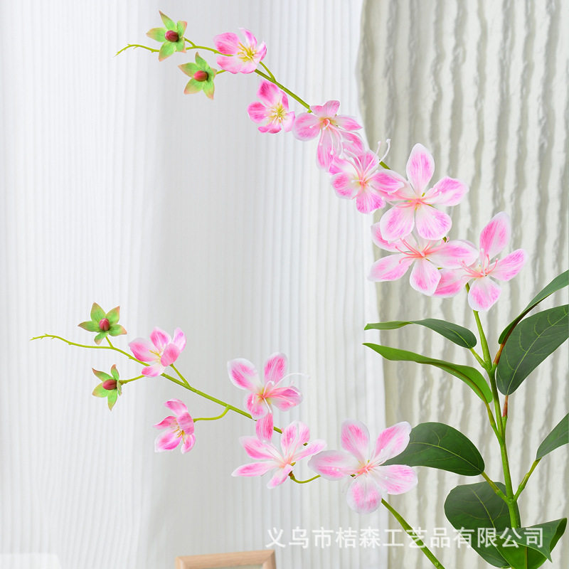 3D打印2叉垂丝茉莉花仿真
