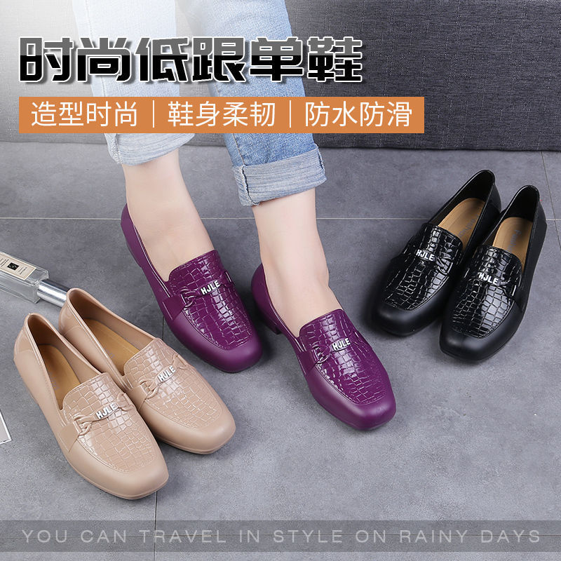 低筒雨鞋女时尚成人防滑
