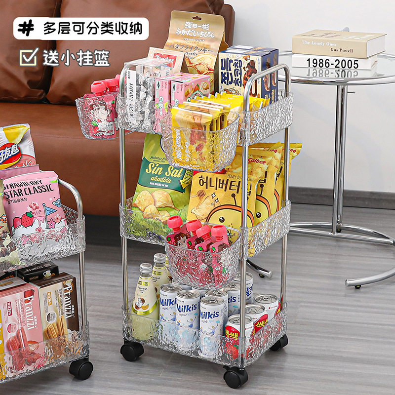 零食厨房小推车置物架可