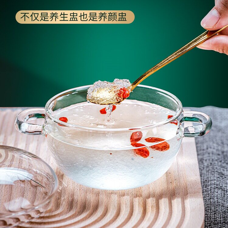 家用耐高温玻璃煲汤锅双
