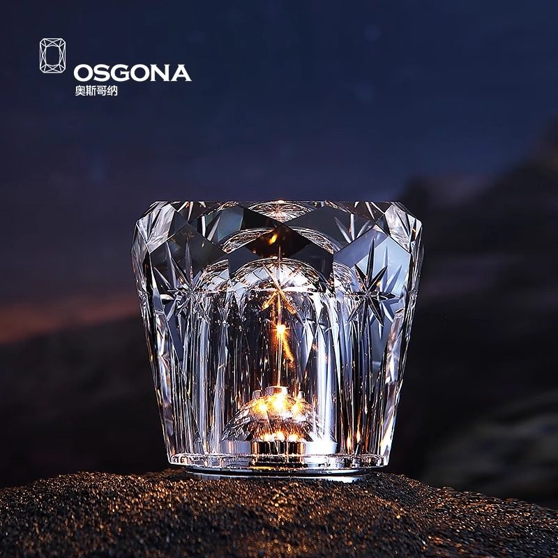 奥斯哥纳轻奢水晶台灯高级餐厅网红氛围装饰灯创意床头礼物小夜灯