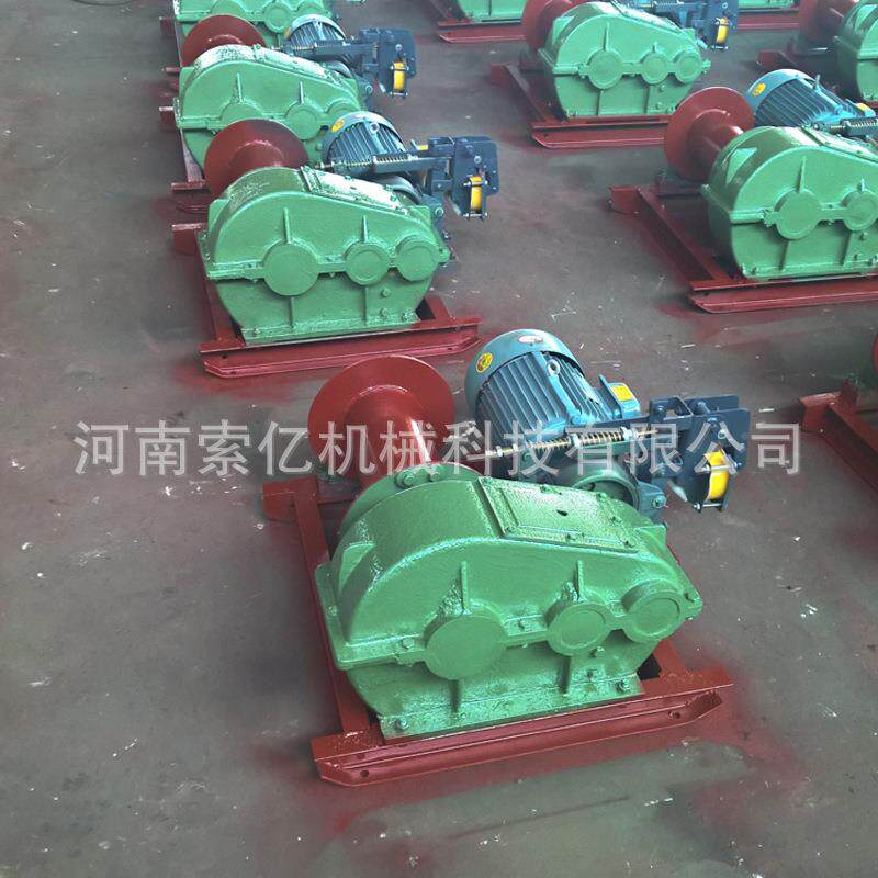 JK丝1T2T3油T5T绳建筑卷DWY扬机 大型压制动矿用卷扬机 双筒钢卷