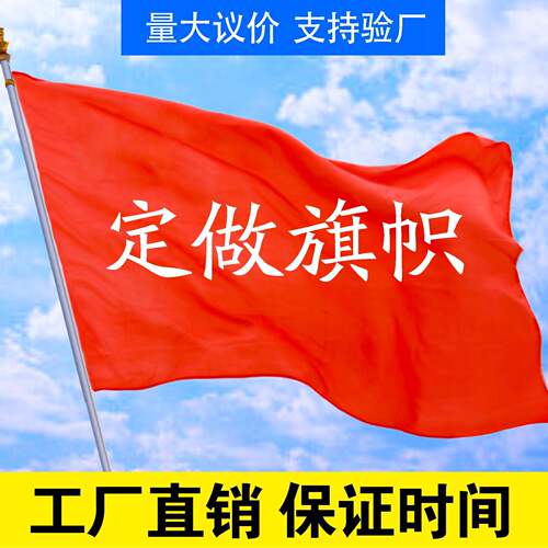 旗帜旗LEA杆双旗子旗彩旗班举旗校广告广告旗队面旗运动会手旗帜