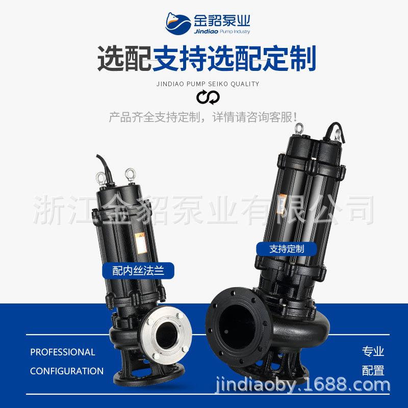 污水泵Q潜水排污泵大流潜VXG污高杨程污泵水量提升W泵380v地下室