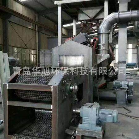 全砂自动网带送输式打除锈机批量 处理各种钢铁IVS件表面清理抛丸