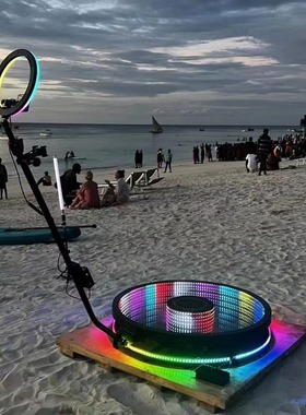 360photobooth互动潮拍设备照相亭360环拍转盘展示台photo booth