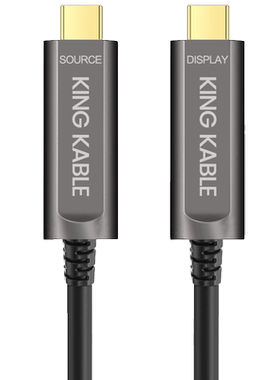 KingKable光纤TypeC线DP1.2 DP1.4线8K 4K60手机显示器投影机AR/VR投屏线连接线适用macbook苹果华为显示器8m