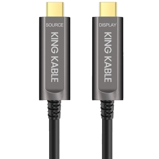 KingKable光纤TypeC线DP1.2 DP1.4线8K 4K60手机显示器投影机AR/VR投屏线连接线适用macbook苹果华为显示器8m