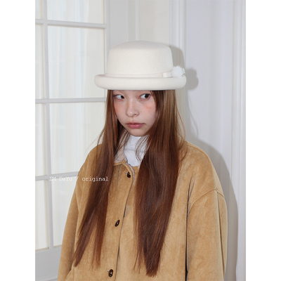 DaYu纯羊毛千金感卷边礼帽