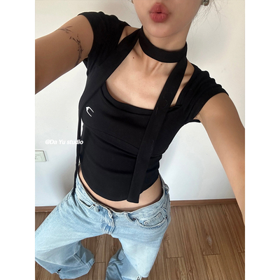 韩国新款Y2K细长条丝巾