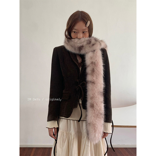 DaYu 雪地派对 加厚仿皮草毛绒围巾女秋冬氛围感保暖围脖拍照出片