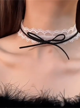 蝴蝶结蕾丝项圈女颈带