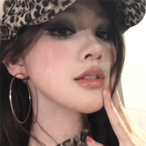 千禧辣妹风欧美简约银色素圈耳环
