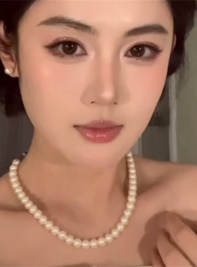赵露思同款珍珠项链女