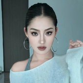 zoozmomo银色夸张素圈耳环超大耳圈女y2k简约轻奢小众高级感耳饰