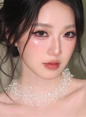 法式复古满天星多层珍珠项链女