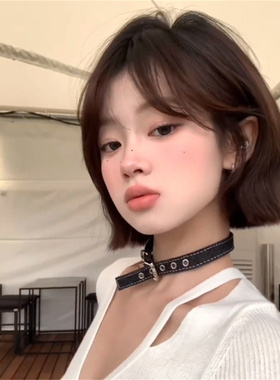 牛仔布项链女辣妹千禧