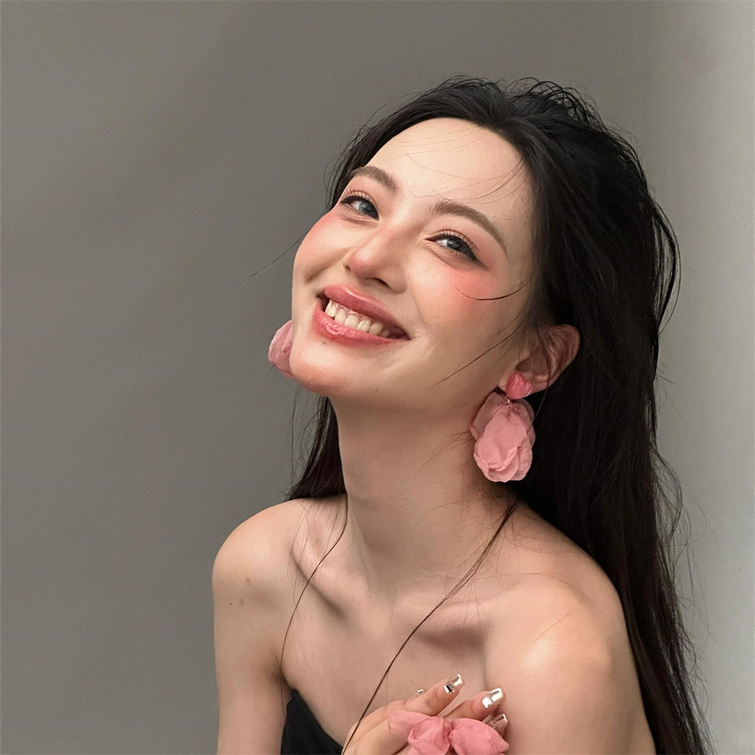 zoozmomo粉色爱心雪纺花瓣耳钉女超仙度假风拍照耳环方圆脸耳饰潮,饰品/流行首饰/时尚饰品新,耳环,淘宝优惠券,粉丝福利购,淘宝优惠卷