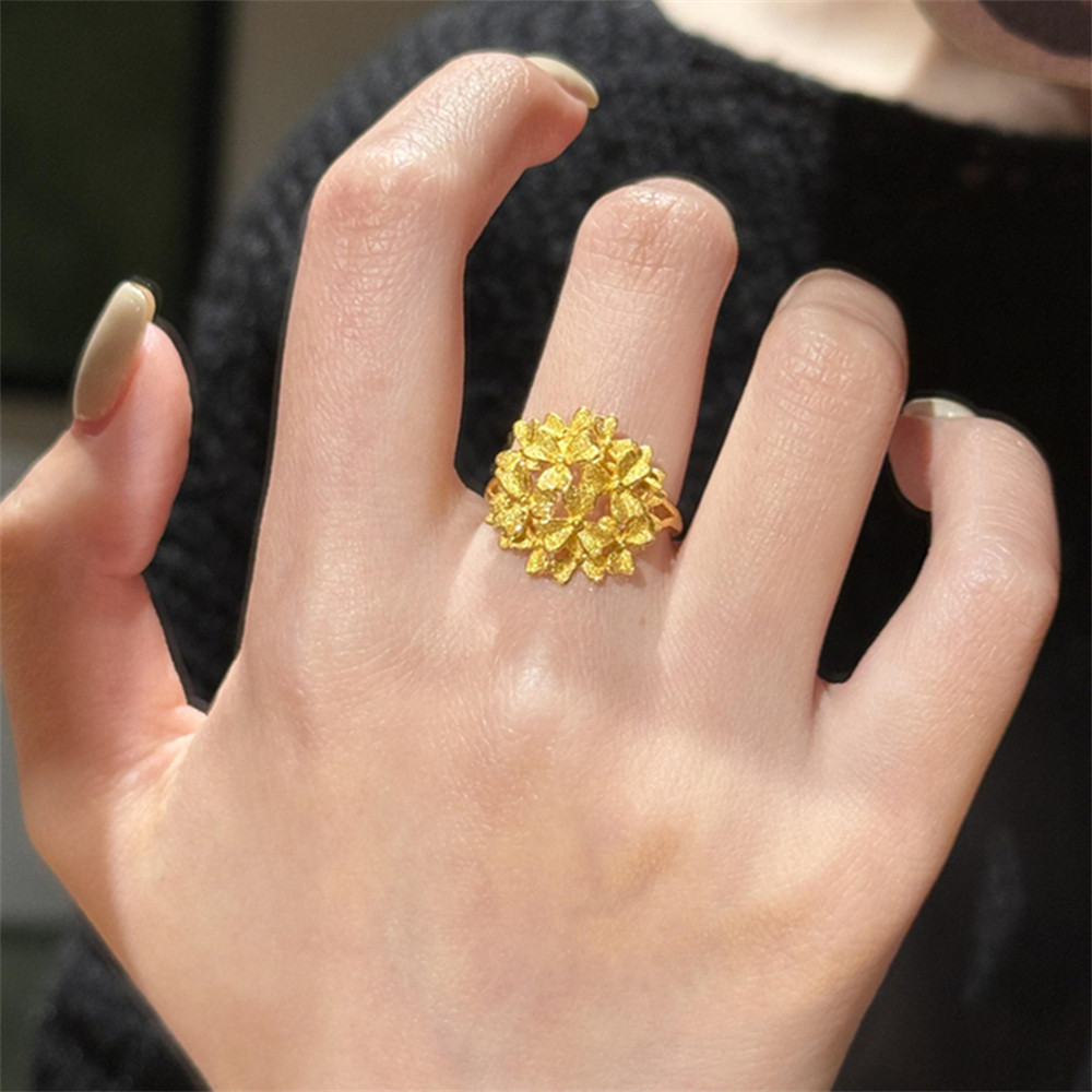 绣球繁花戒指女款指环