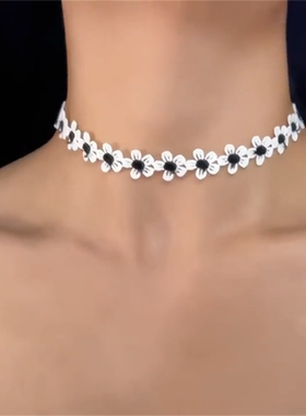 雏菊茶朵choker项链女