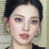 zoozmomo大水滴金属耳环女夸张复古港风重工耳钉欧美大气百搭耳饰