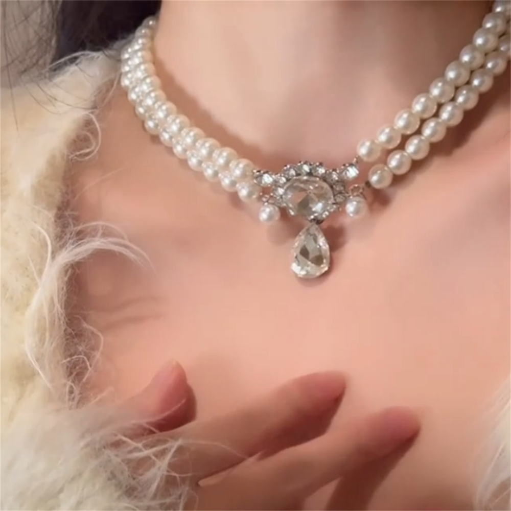 法式复古双层珍珠项链