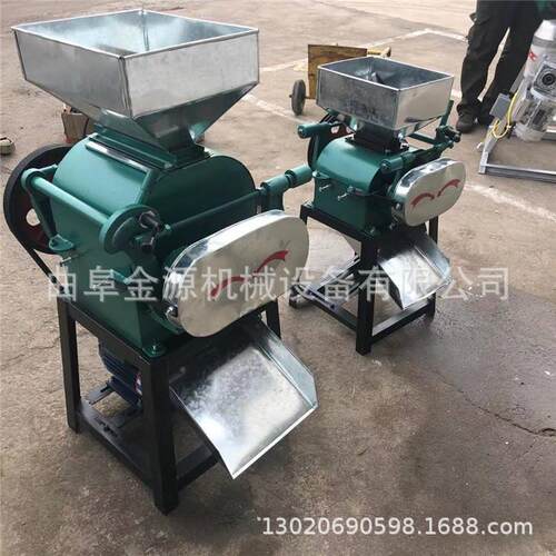 粮小型碎食破机 对辊挤扁机FDV 杂破粮粮食碎机图片