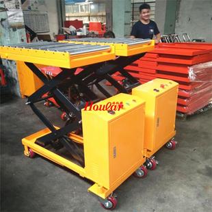 可标573订制PT500A带滚手筒液压升降平台车辊筒式 平升降非台动台