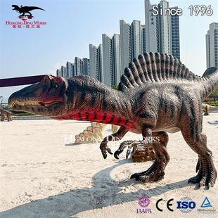 仿真霸王龙棘龙室内室外造景装饰仿真大型恐龙模型制造厂家