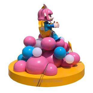 厂家供应玻璃钢街区景点美陈雕塑摆件商场圣诞美陈景点装饰雕塑