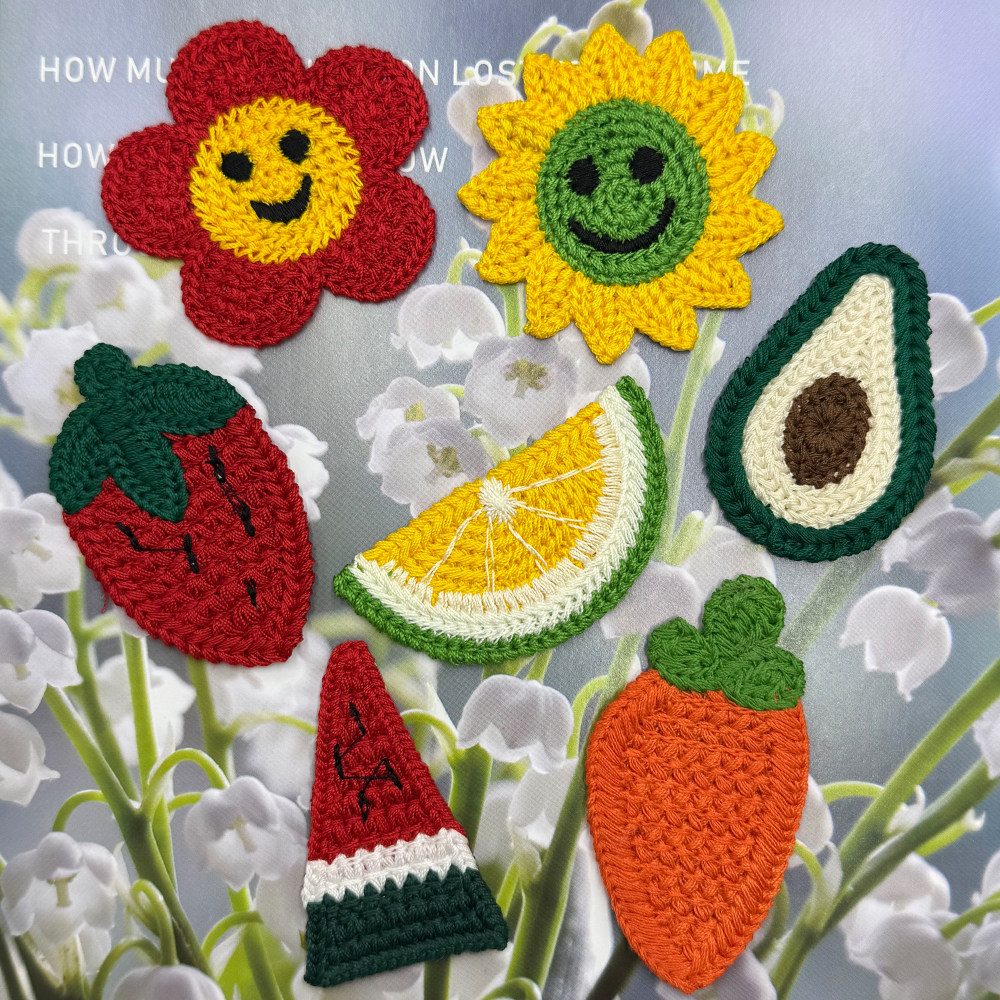 可爱毛线刺绣花朵水果服装配饰衣服破洞布贴儿童发饰diy配件辅料,居家布艺,布贴,淘宝优惠券,粉丝福利购,淘宝优惠卷