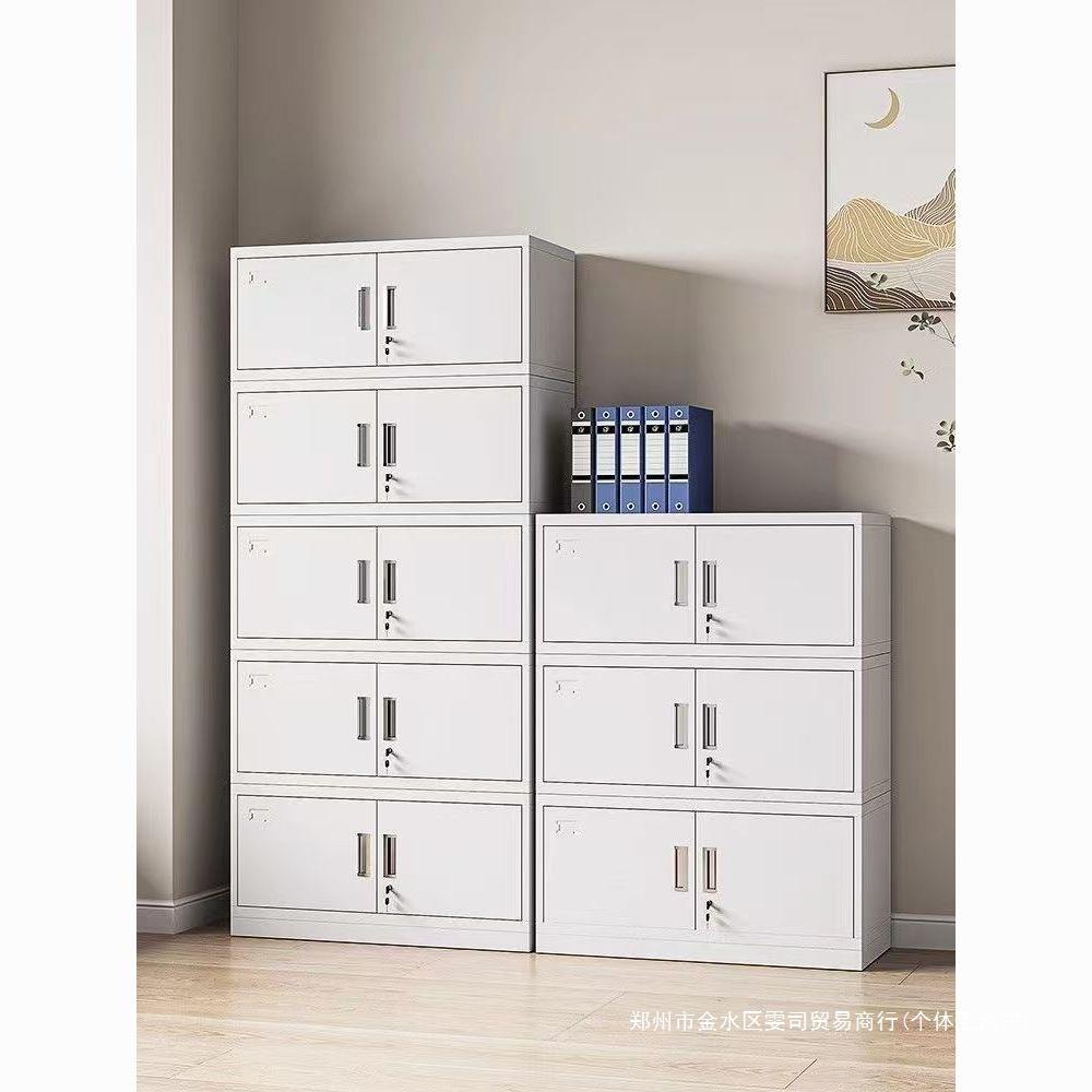 钢制办公铁皮文件柜资料档案柜凭证柜书柜带锁储物柜矮柜更衣柜子