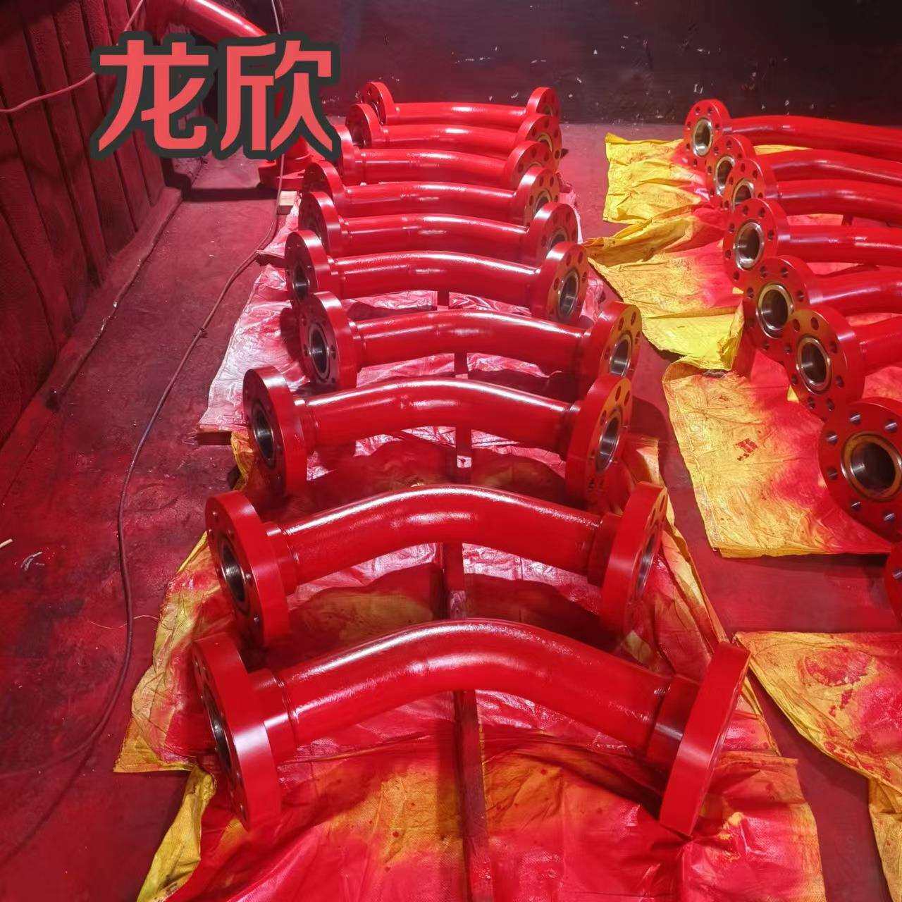 法兰弯头活动弯头油任高压硬管线油任三通直角油田配件