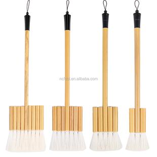 金之枫热销4支羊毛不同尺寸油漆刷竹毛艺术手柄画笔