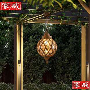 欧式美式室外阳台走廊楼梯庭院装饰餐厅灯户外凉亭葡萄架防水吊灯