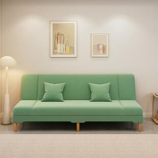 沙发小户型客厅简约现代奶油风2024新款出租房简易沙发床折叠两用