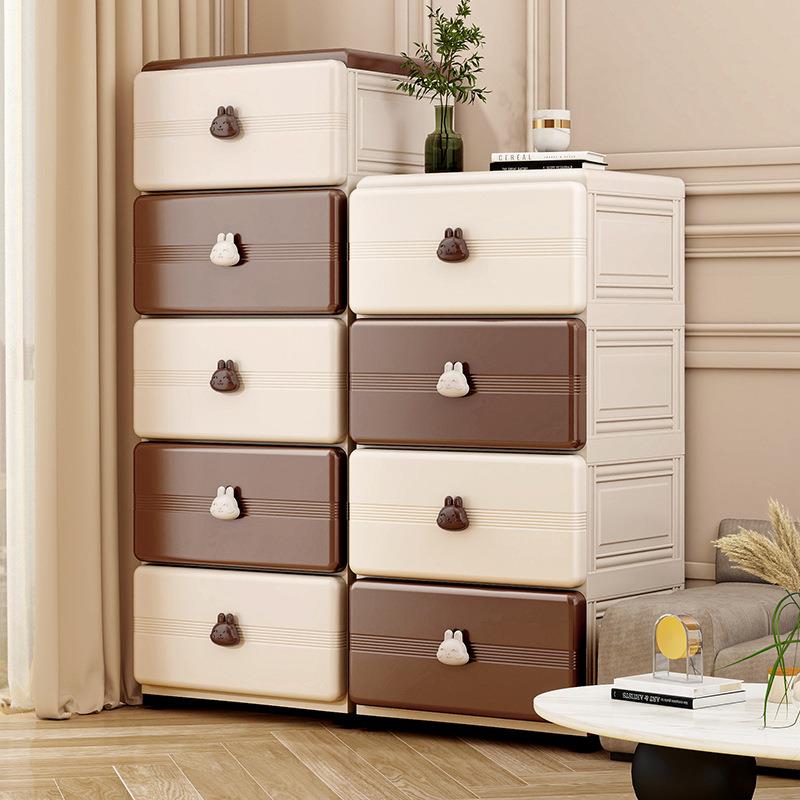 35-45-55cm卡通收纳柜婴儿童玩具衣物储物柜家用整理置物架床头柜