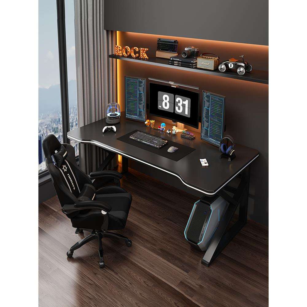 电脑桌台式电竞桌椅卧室办公桌简易桌子工作台学生家用书桌学习桌