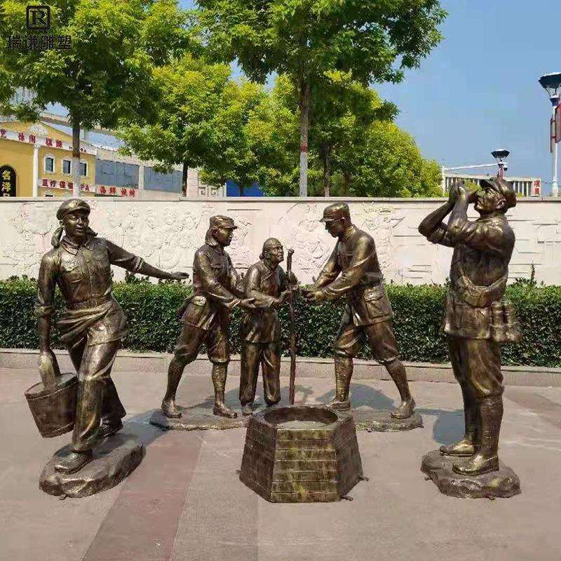 定制人物铸铜雕塑广场名人雕塑摆件名俗小品浮雕现代泥塑