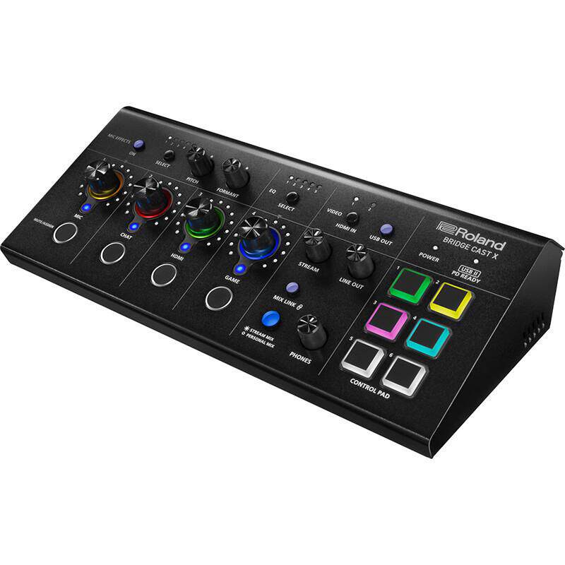 Roland罗兰BRIDGECASTX双音频总线调音台采集卡游戏直播声卡