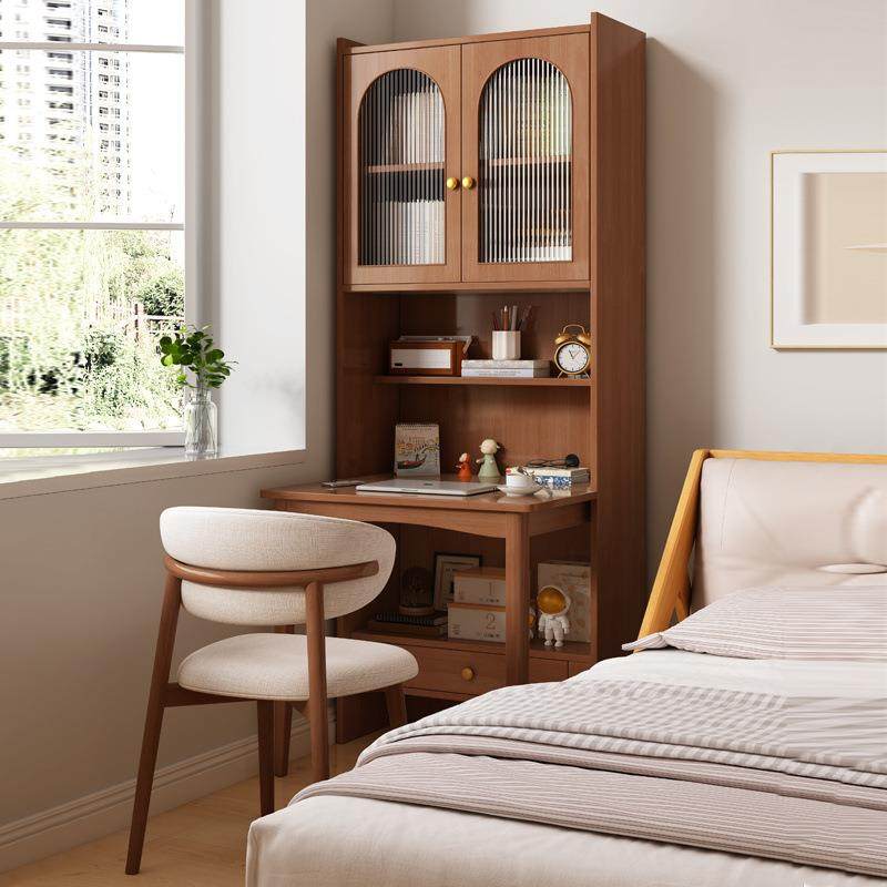 折叠书桌书架一体卧室连体书柜组合家用学生奶油风电脑桌,纺织面料/辅料/配套,纺织机械配件,淘宝优惠券,粉丝福利购,淘宝优惠卷