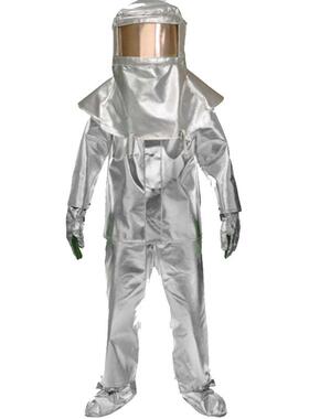 雷克兰AHR1000分体阻燃耐高温避火服镀铝隔热连体防护服带背囊