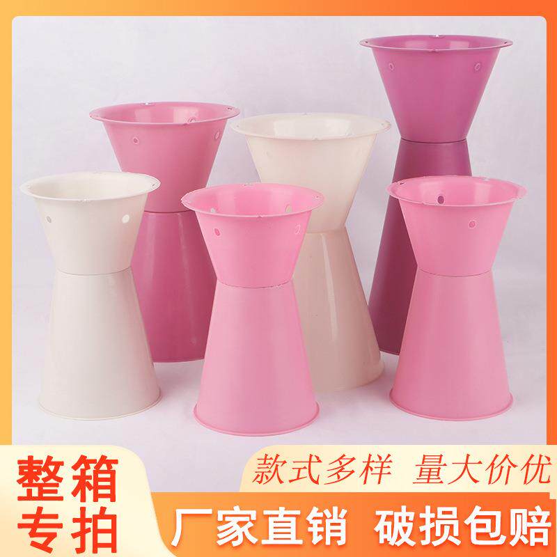 迷你包花箭筒插花箭桶花束底座塑料固定器磨具材料花束包花神器