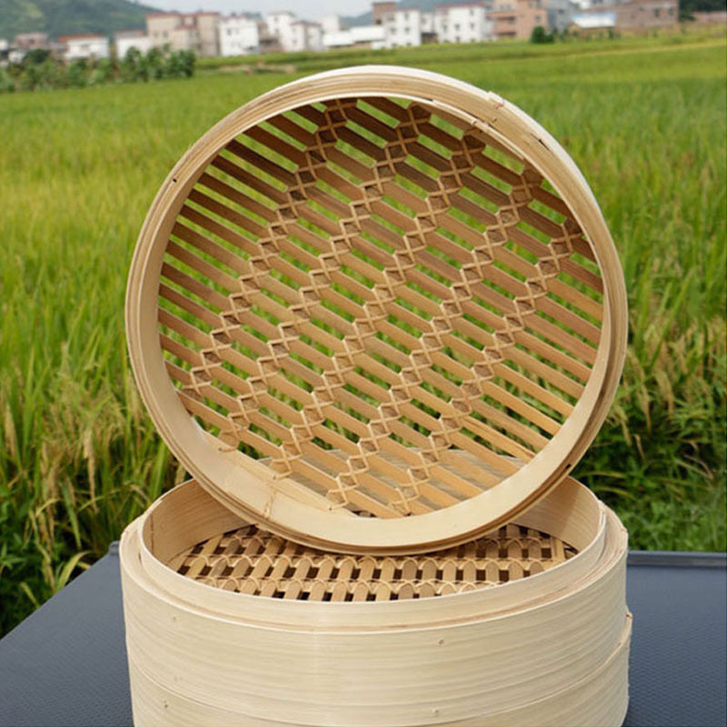 铁锅竹制大号多层蒸笼三笼一盖