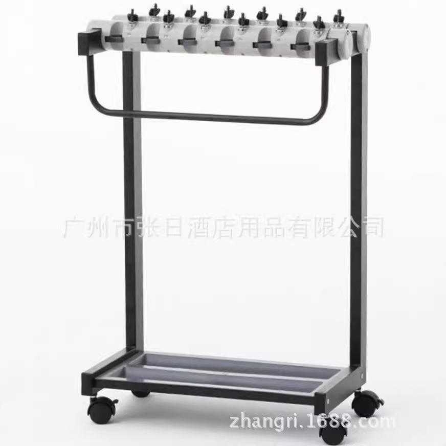 雨伞架机桶自助式防盗雨伞架圆管方管湿伞架梯形架12/18/24/36头