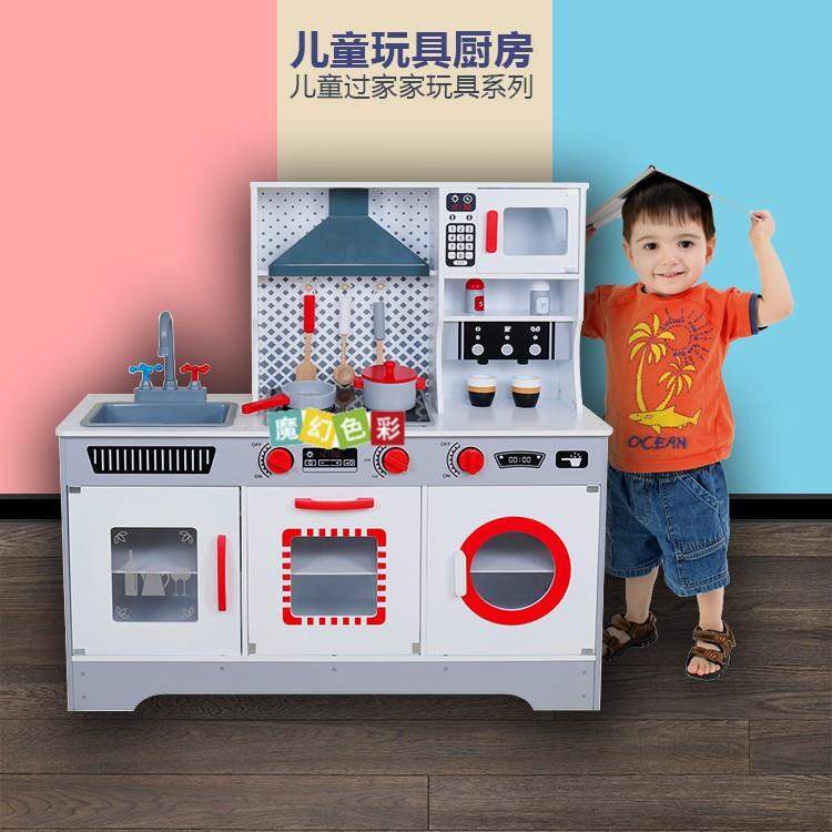 儿童智能声光新款仿真厨房做饭煮饭玩具套装男女孩益智过家家玩具