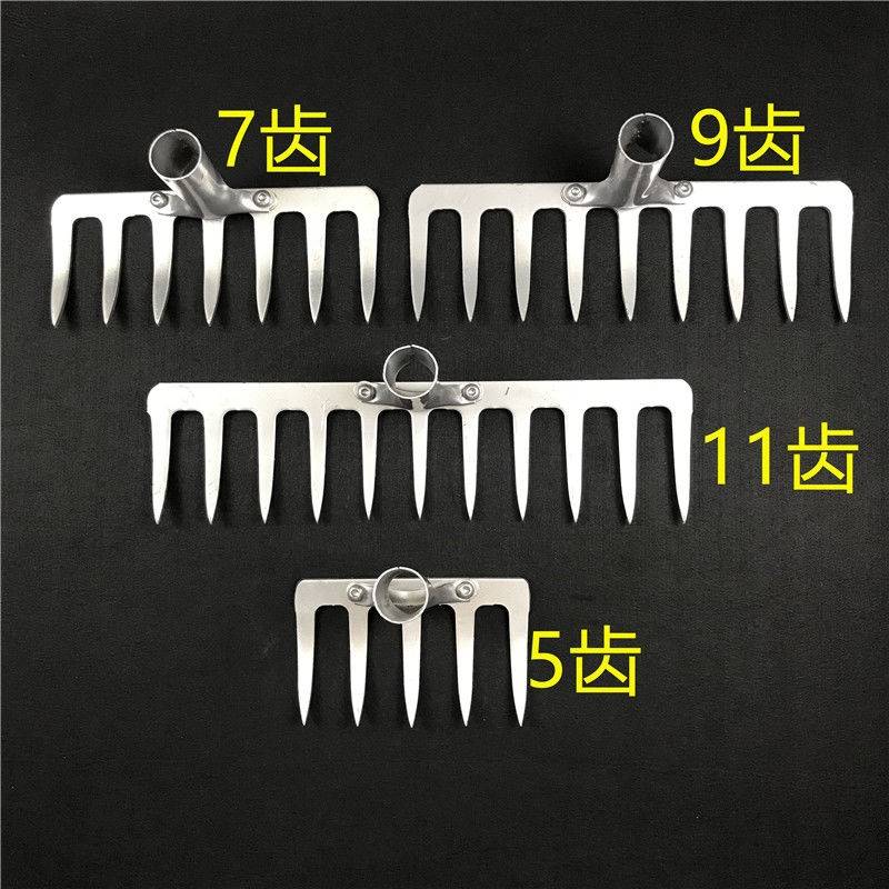 农用钉耙农具多齿耙多功能钢扒子铁耙子搂草耙子多齿草耙园林耙